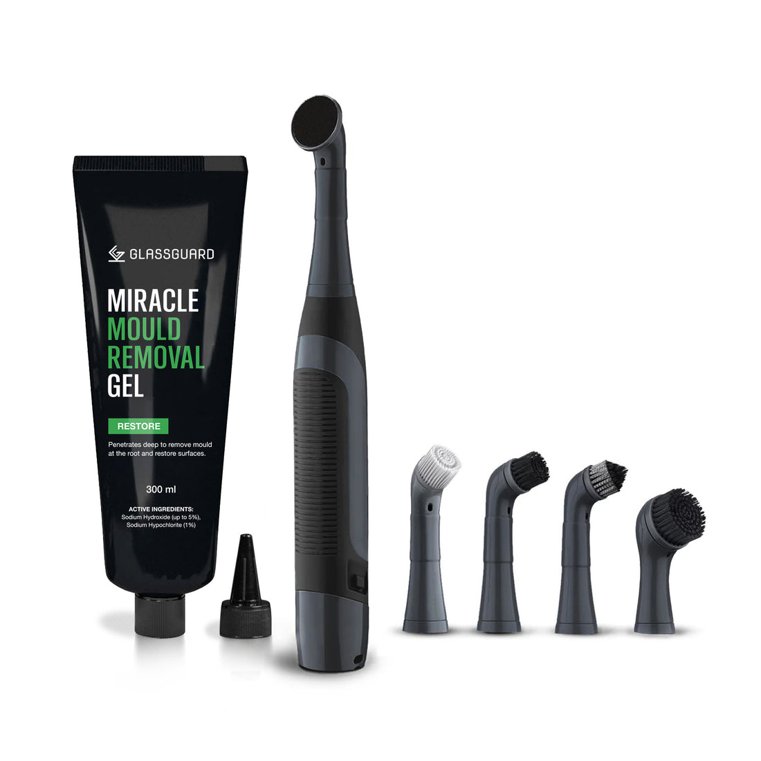 Miracle Mould Removal Gel + Electric Scrubber Bundle