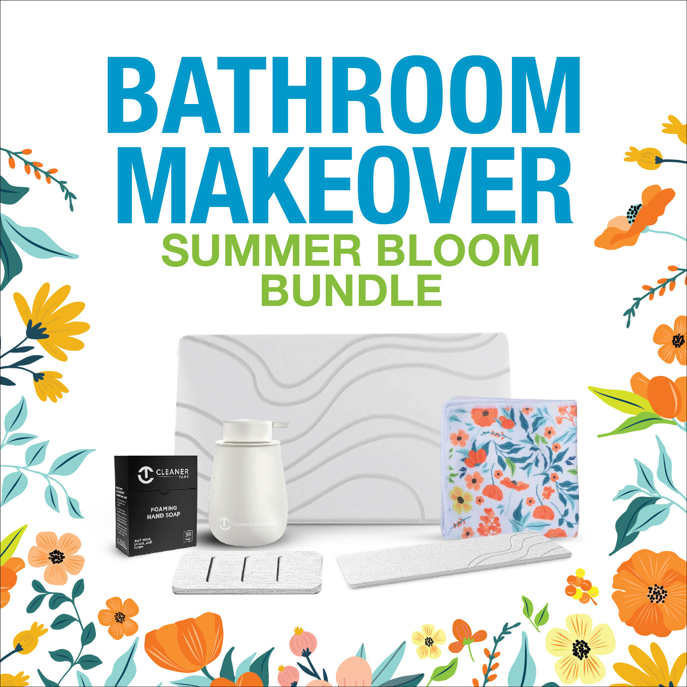 GLASSGUARD® Bathroom Makeover Summer Bloom Bundle