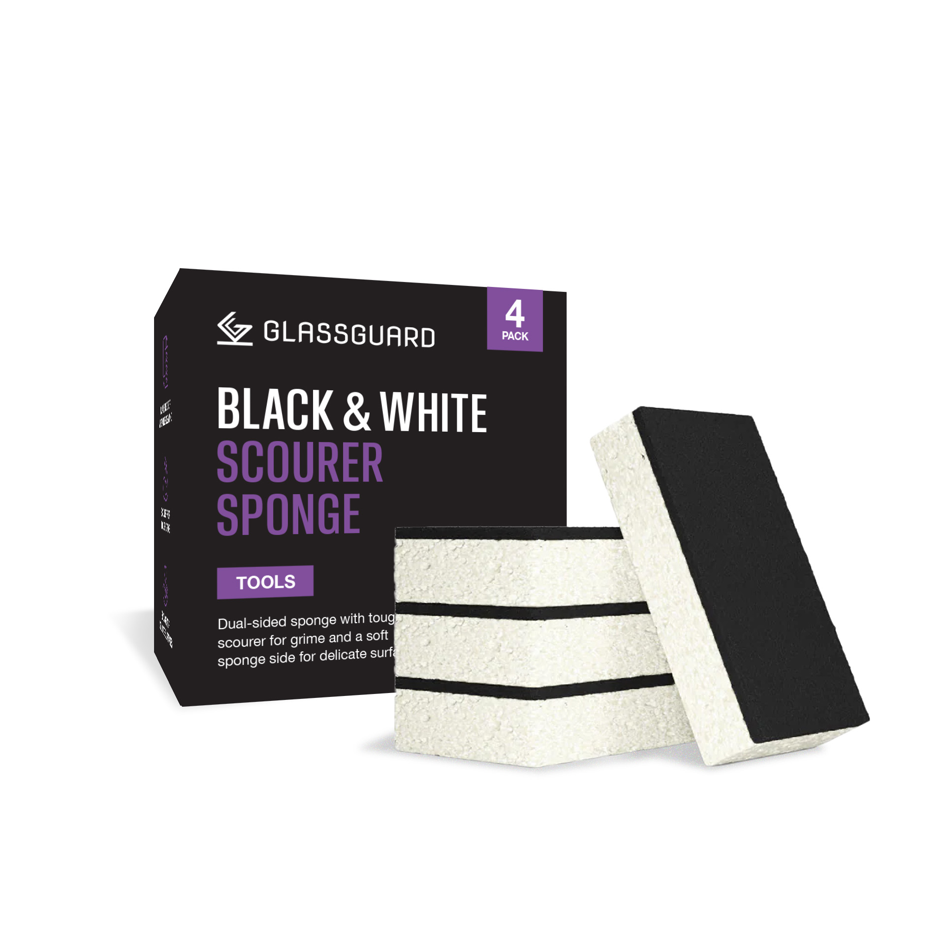 GLASSGUARD® Black + White Scourer Sponge image