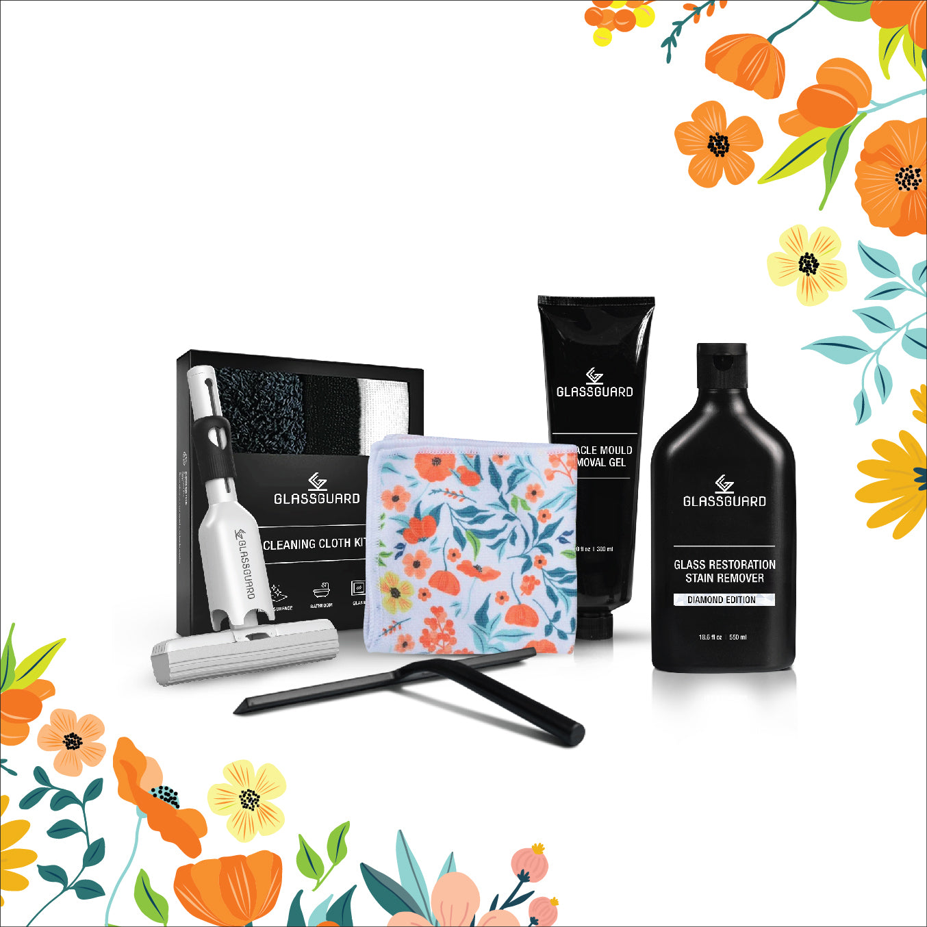 GLASSGUARD® Cleaning Essentials Summer Bloom Bundle