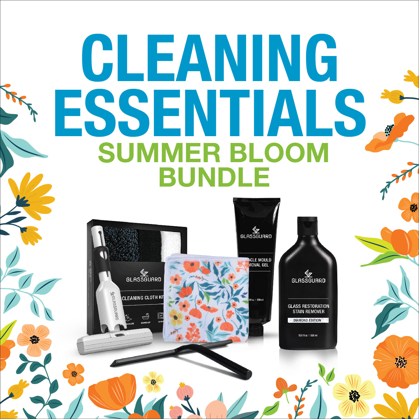 GLASSGUARD® Cleaning Essentials Summer Bloom Bundle