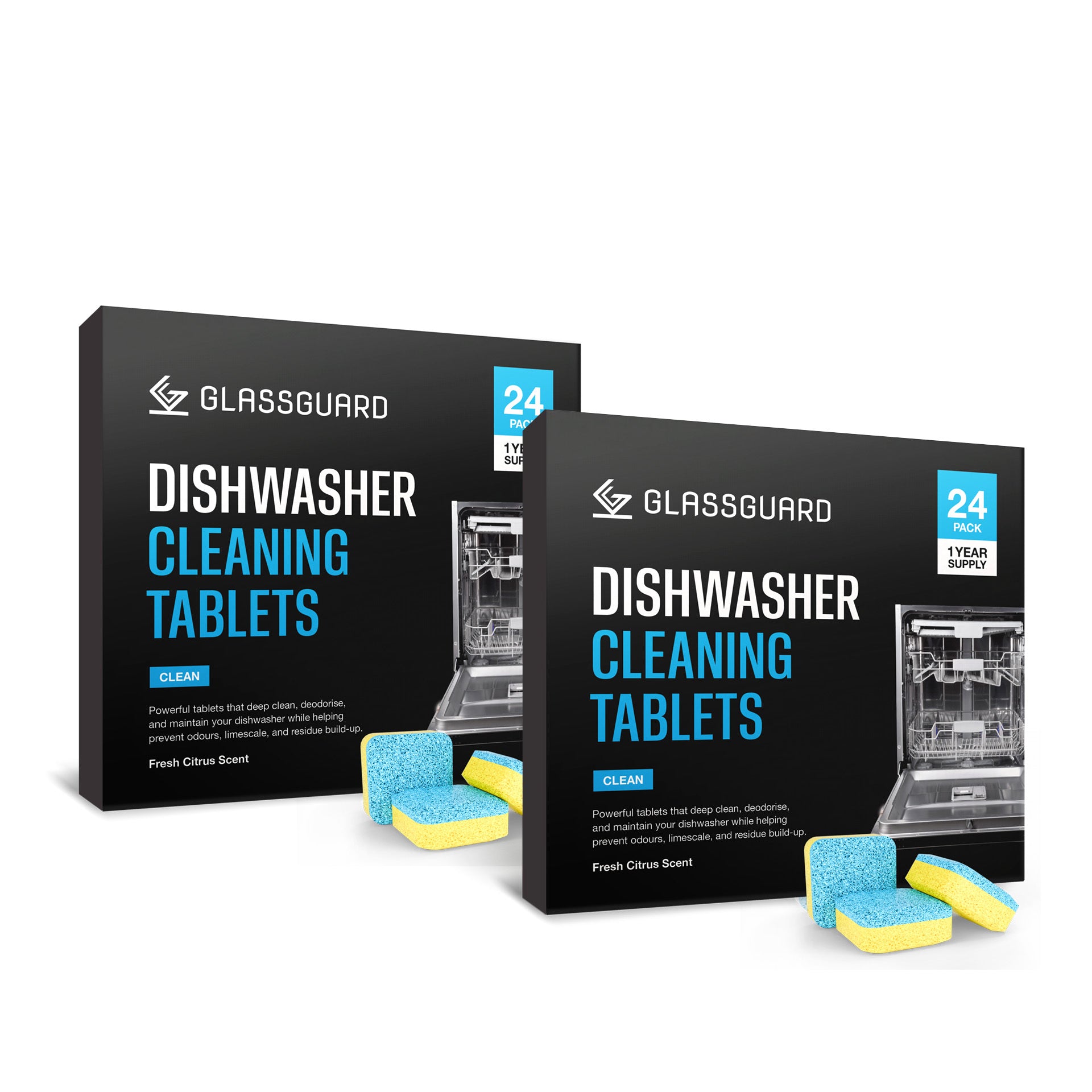 GLASSGUARD® Dishwasher Cleaning Tablets x2