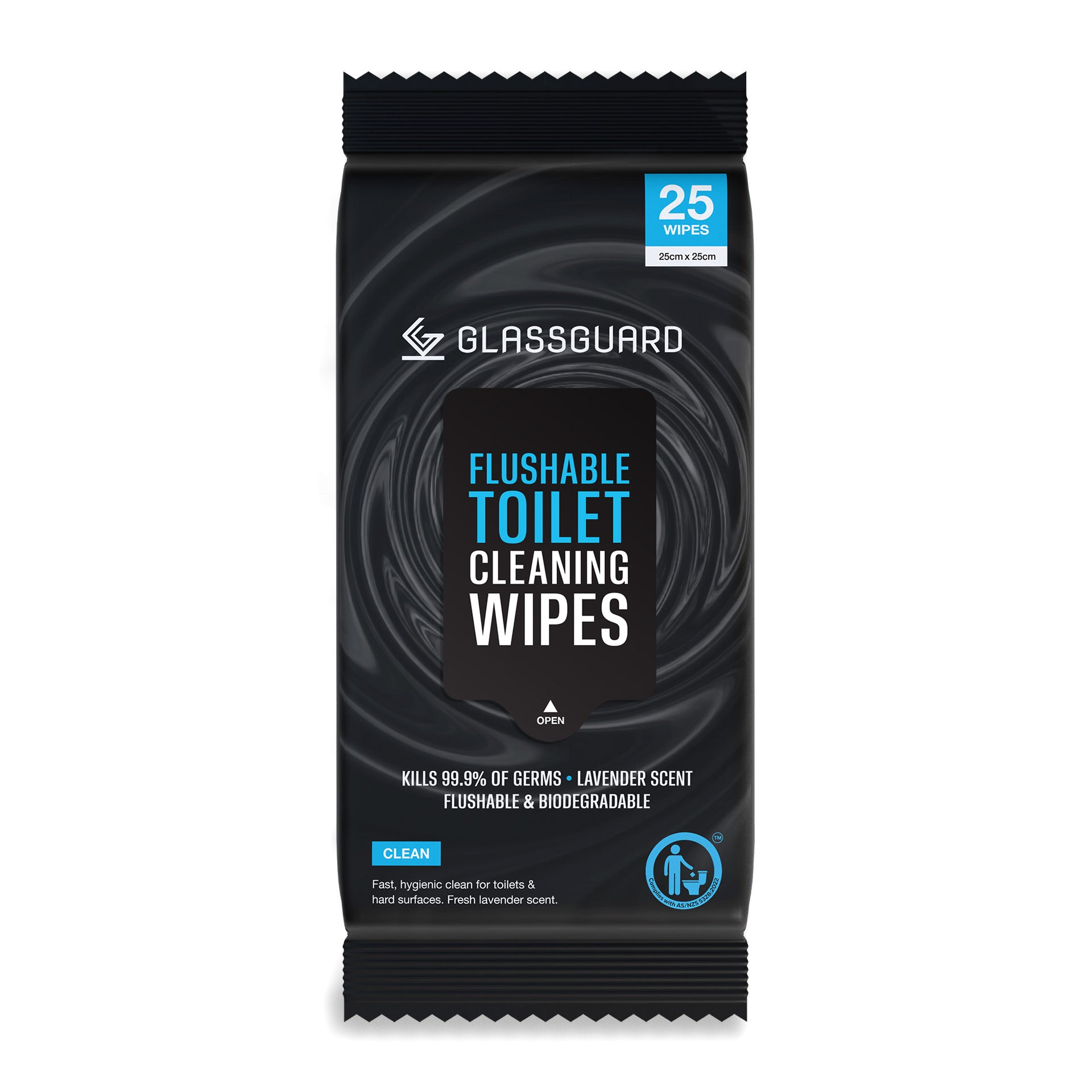 GLASSGUARD® Flushable Toilet Cleaning Wipes