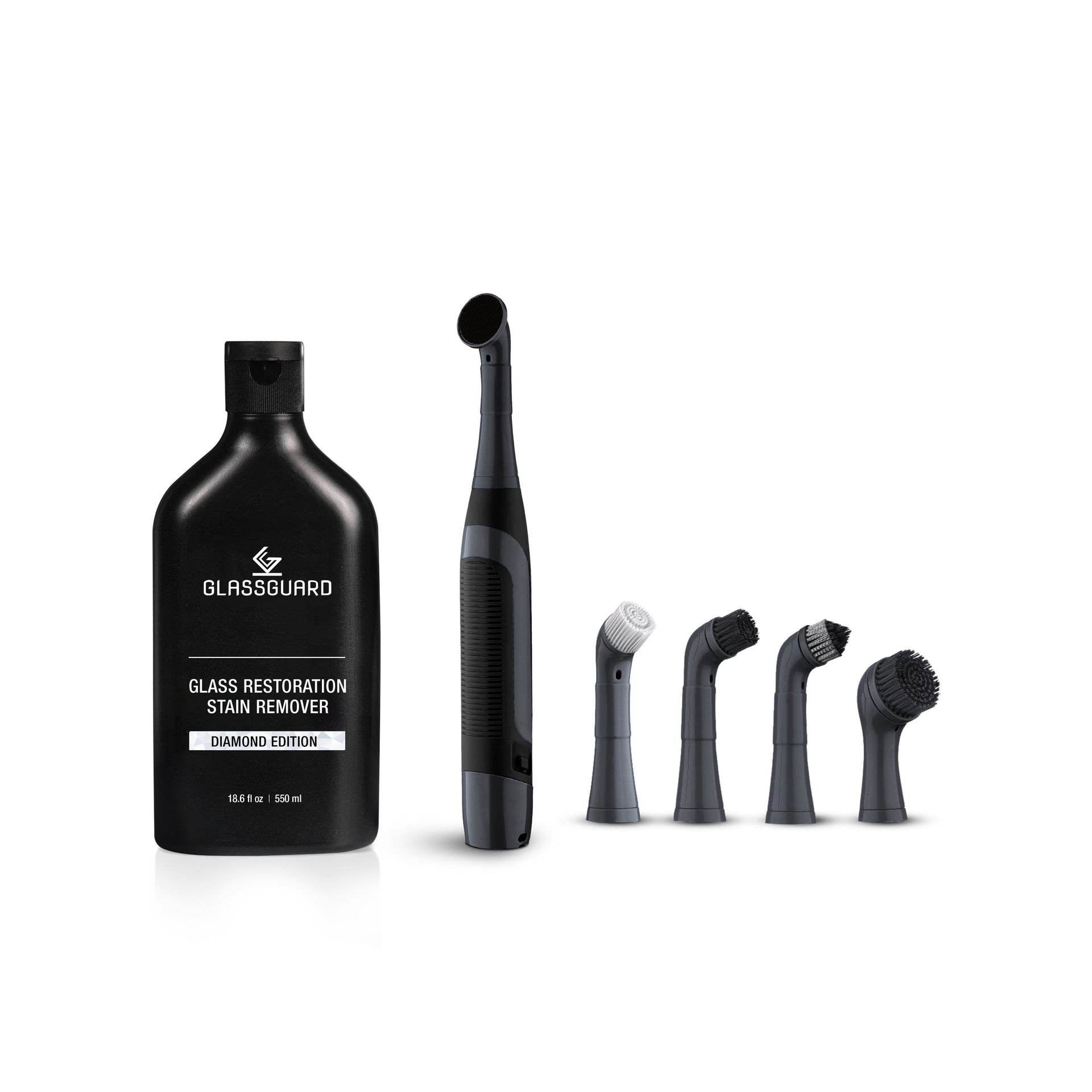 GLASSGUARD® Glass Stain Remover + Electric Scrubber Bundle