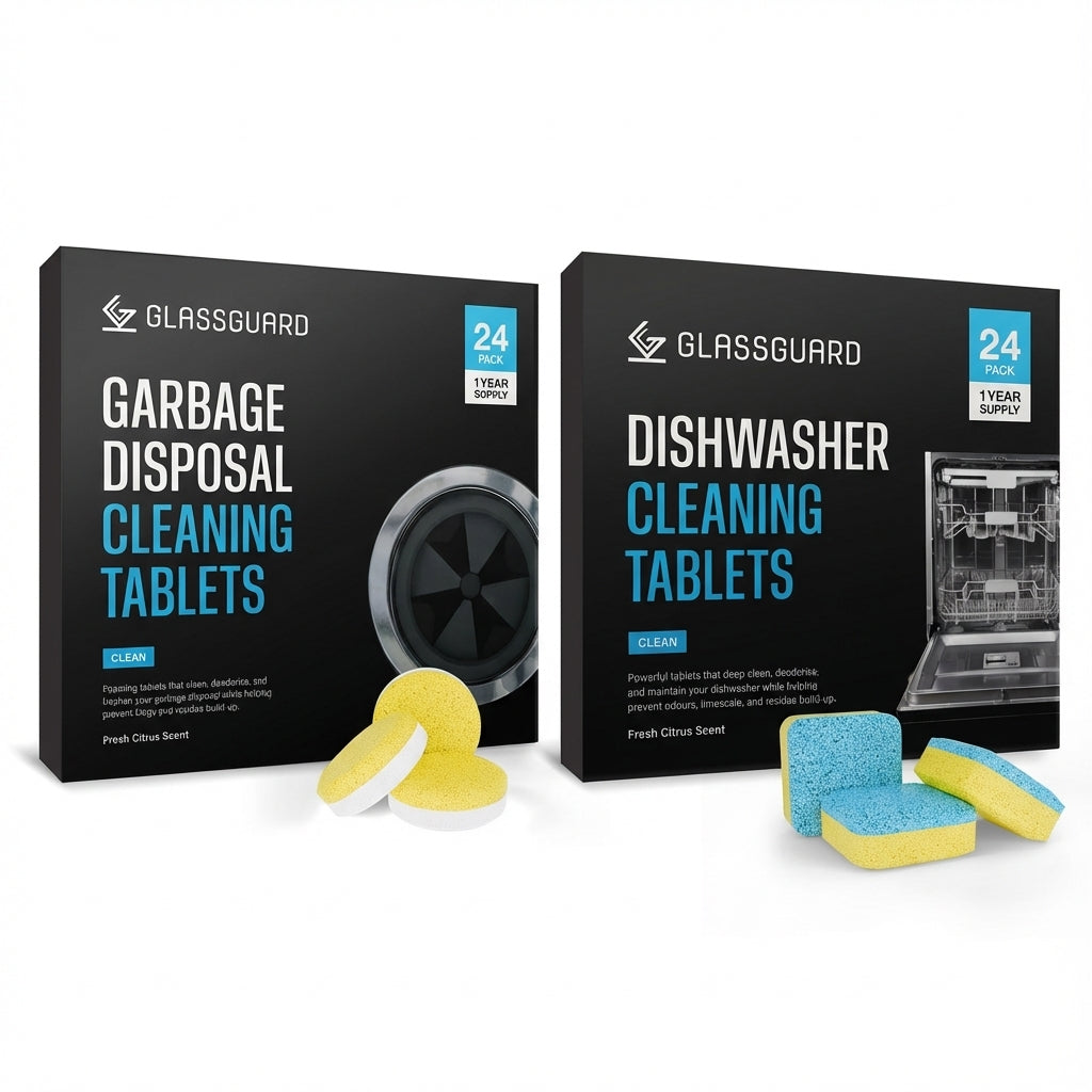GLASSGUARD® Dishwasher & Garbage Disposal Cleaning Tablet Bundle