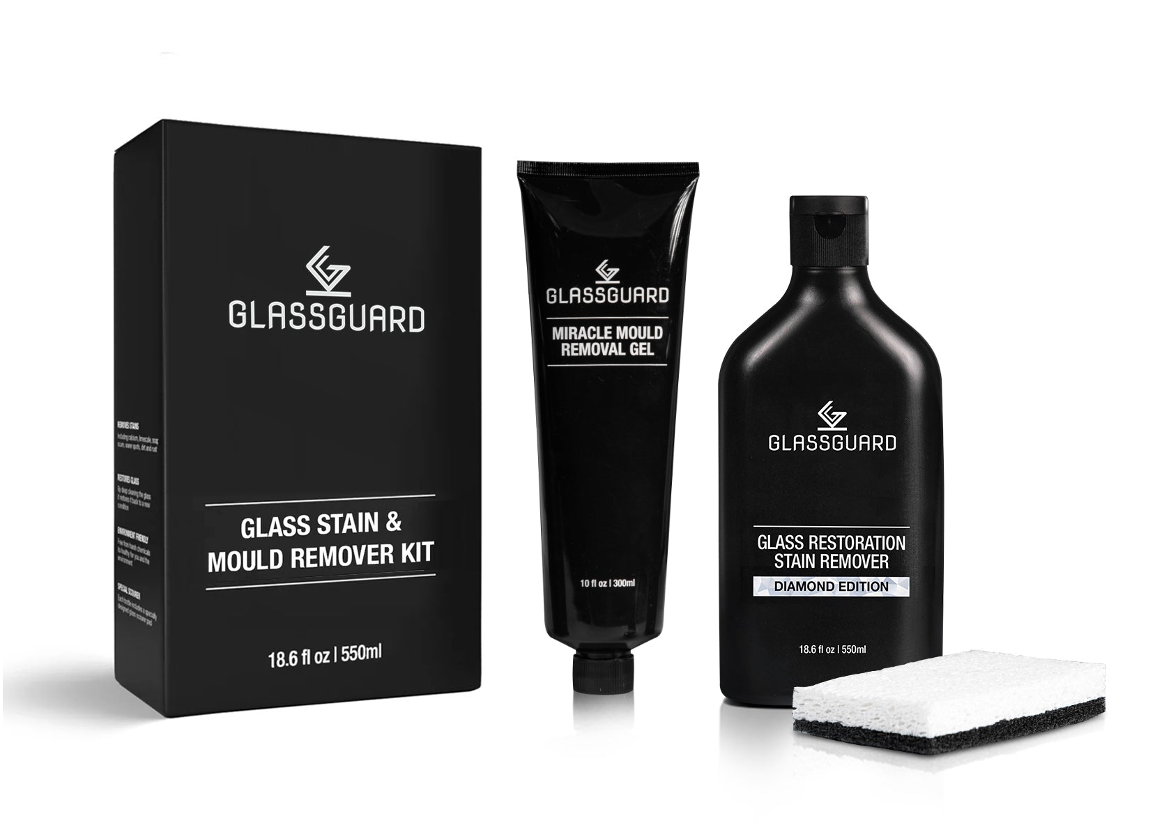 GLASSGUARD™ Glass Stain & Mould Remover Bundle