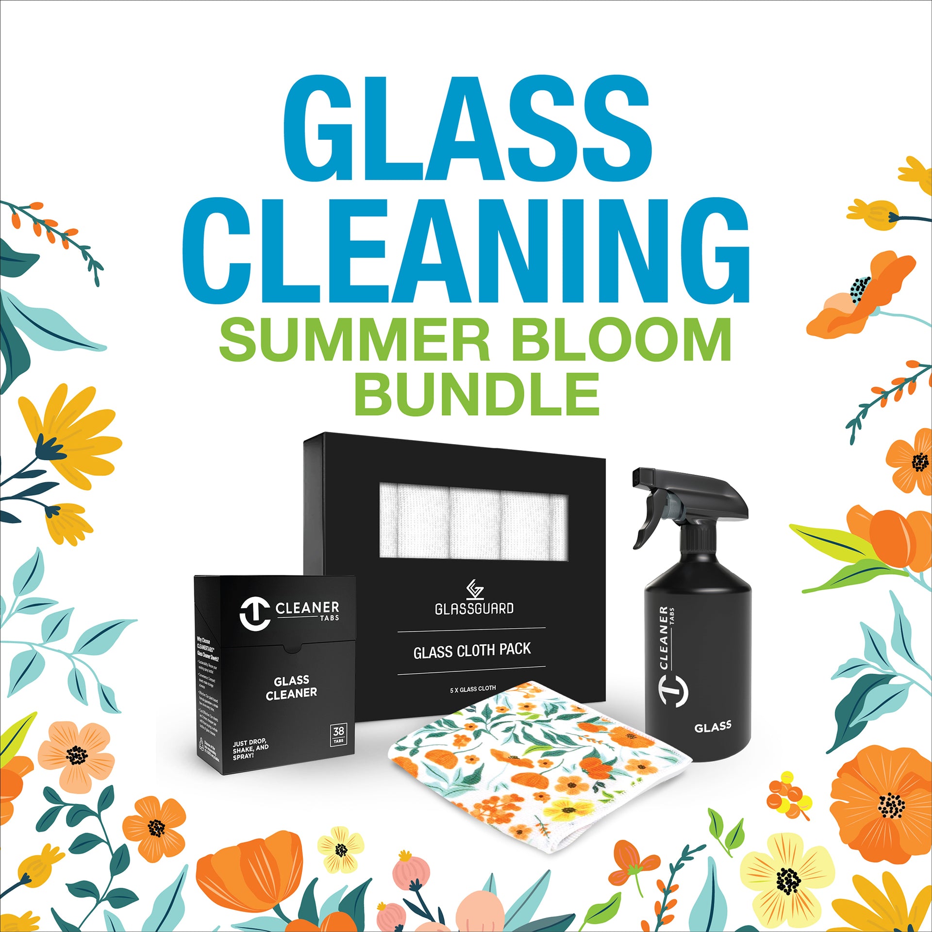 GLASSGUARD® Glass Cleaning Summer Bloom Bundle