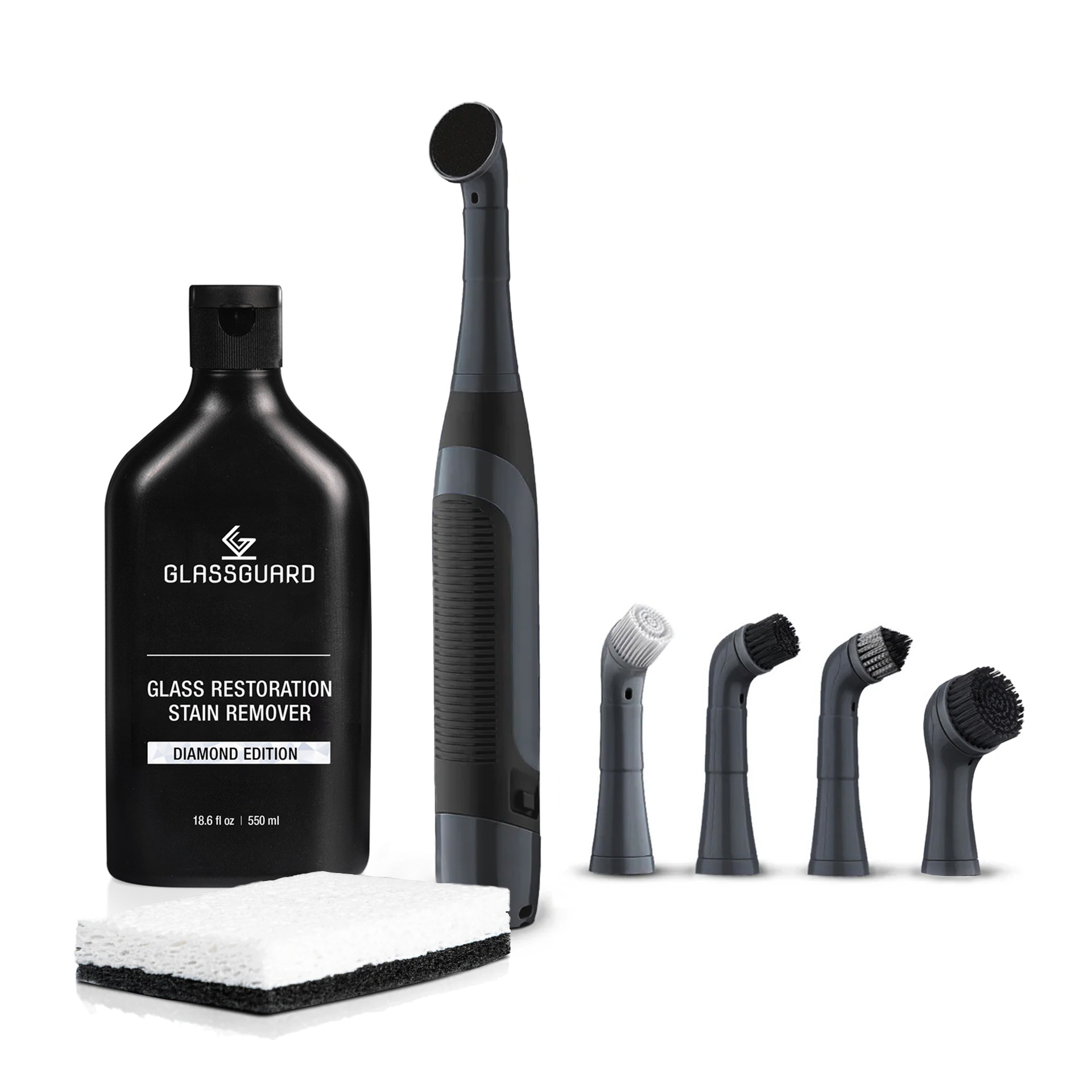 GLASSGUARD® Glass Stain Remover + Electric Scrubber Bundle image