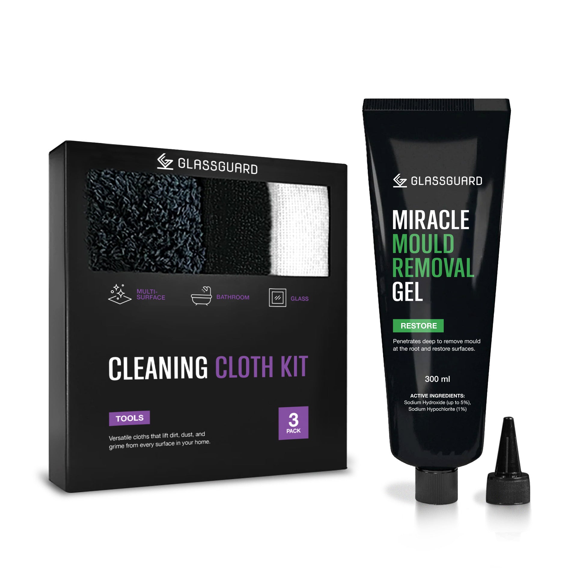 Miracle Mould Removal Gel + Cleaning Cloth Bundle