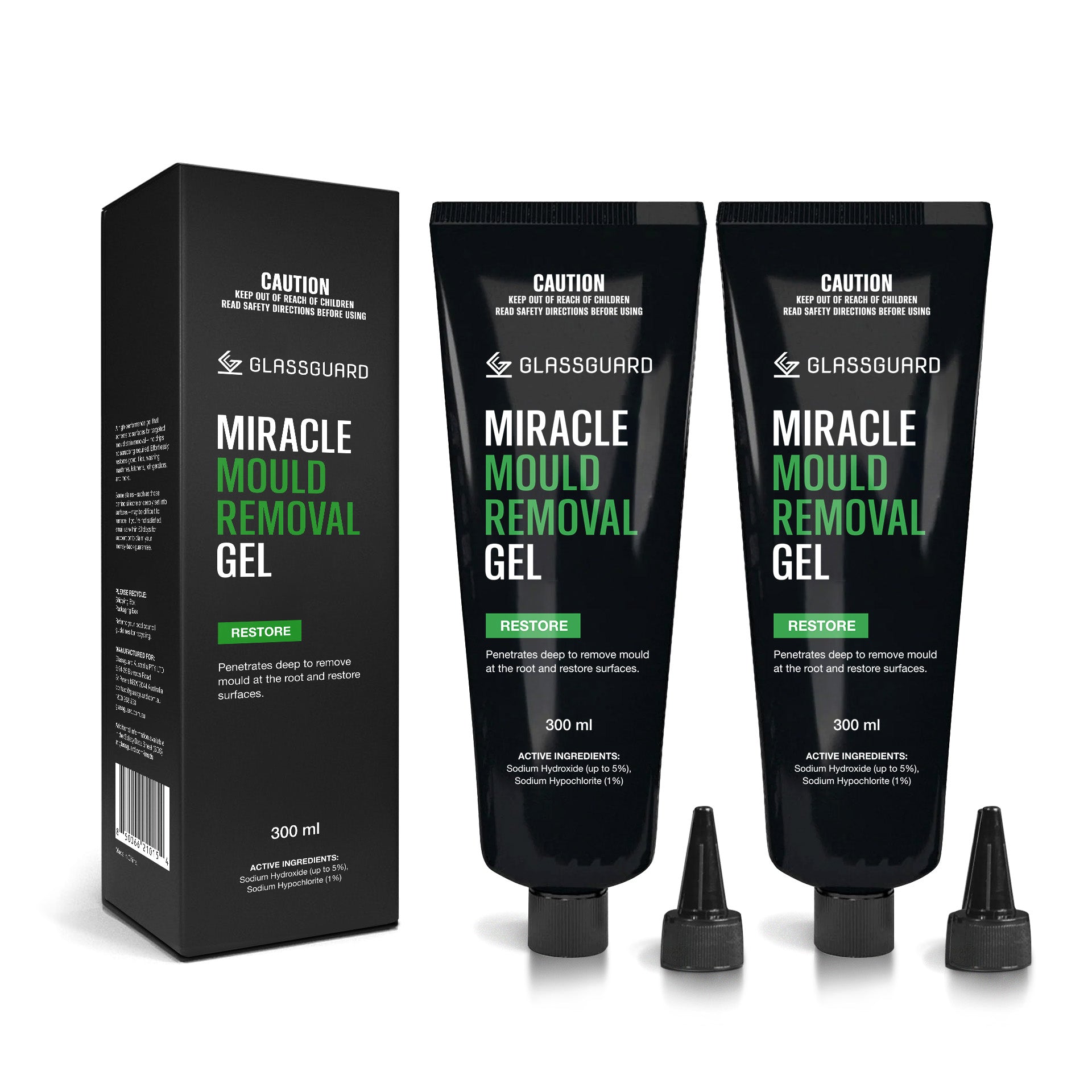 Miracle Mould Removal Gel x 2 - Best Mould Remover Double Pack