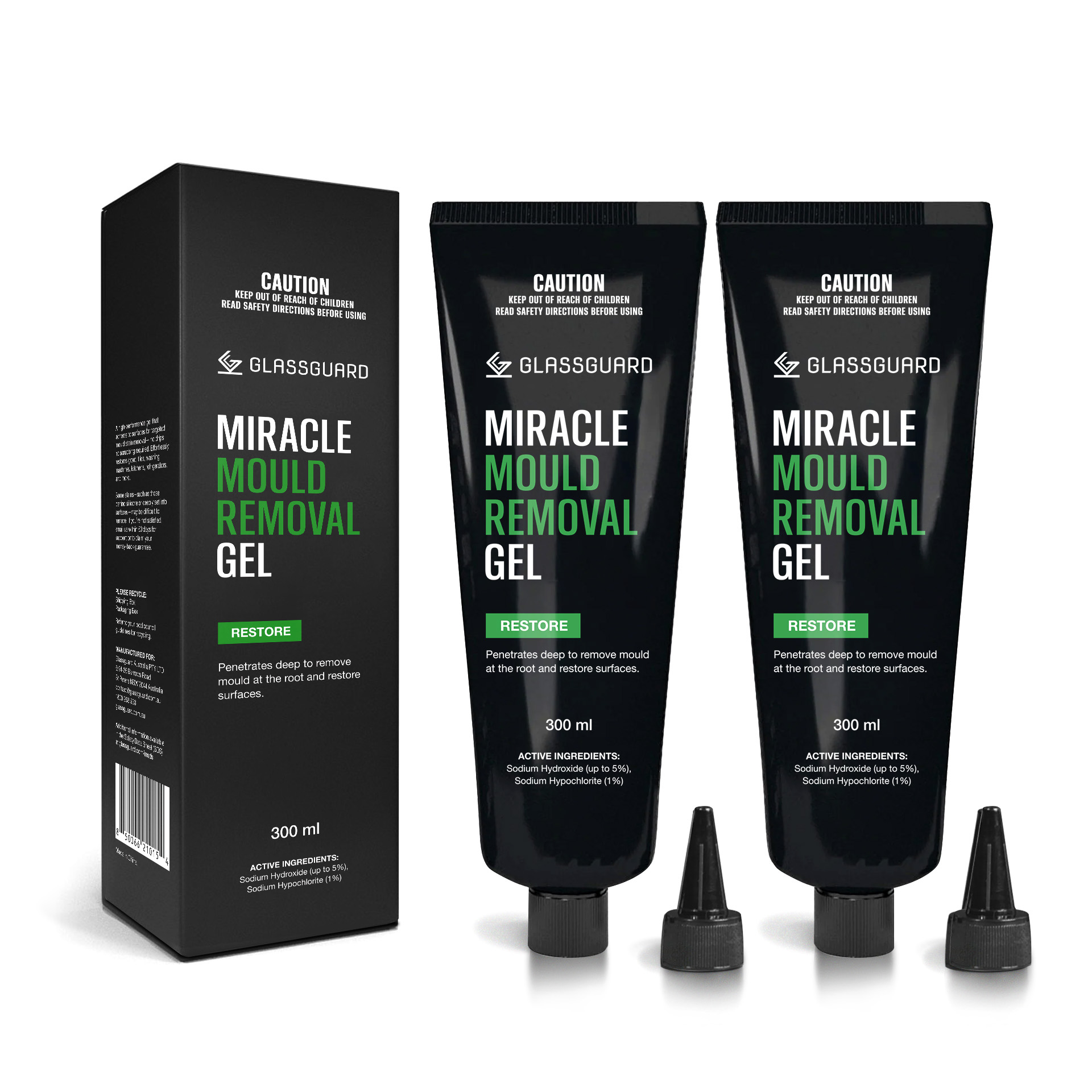 GLASSGUARD® Miracle Mould Removal Gel x 2 image