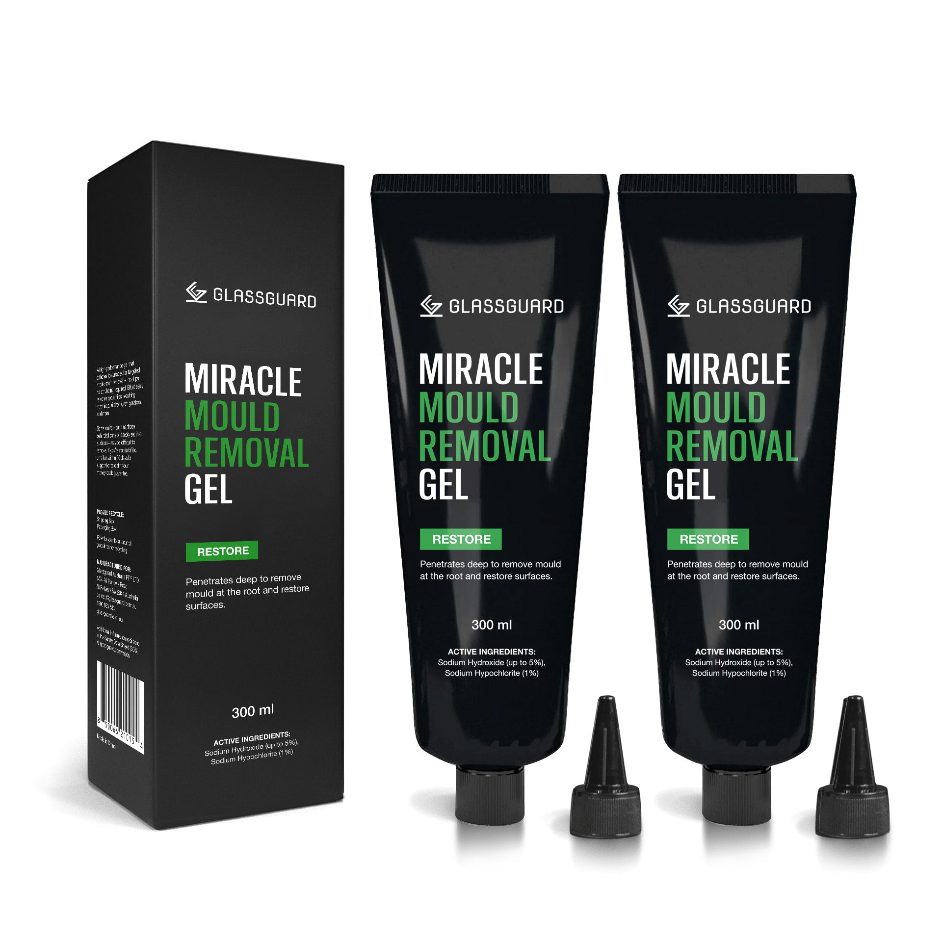 Miracle Mould Removal Gel x 2 - Best Mould Remover Double Pack