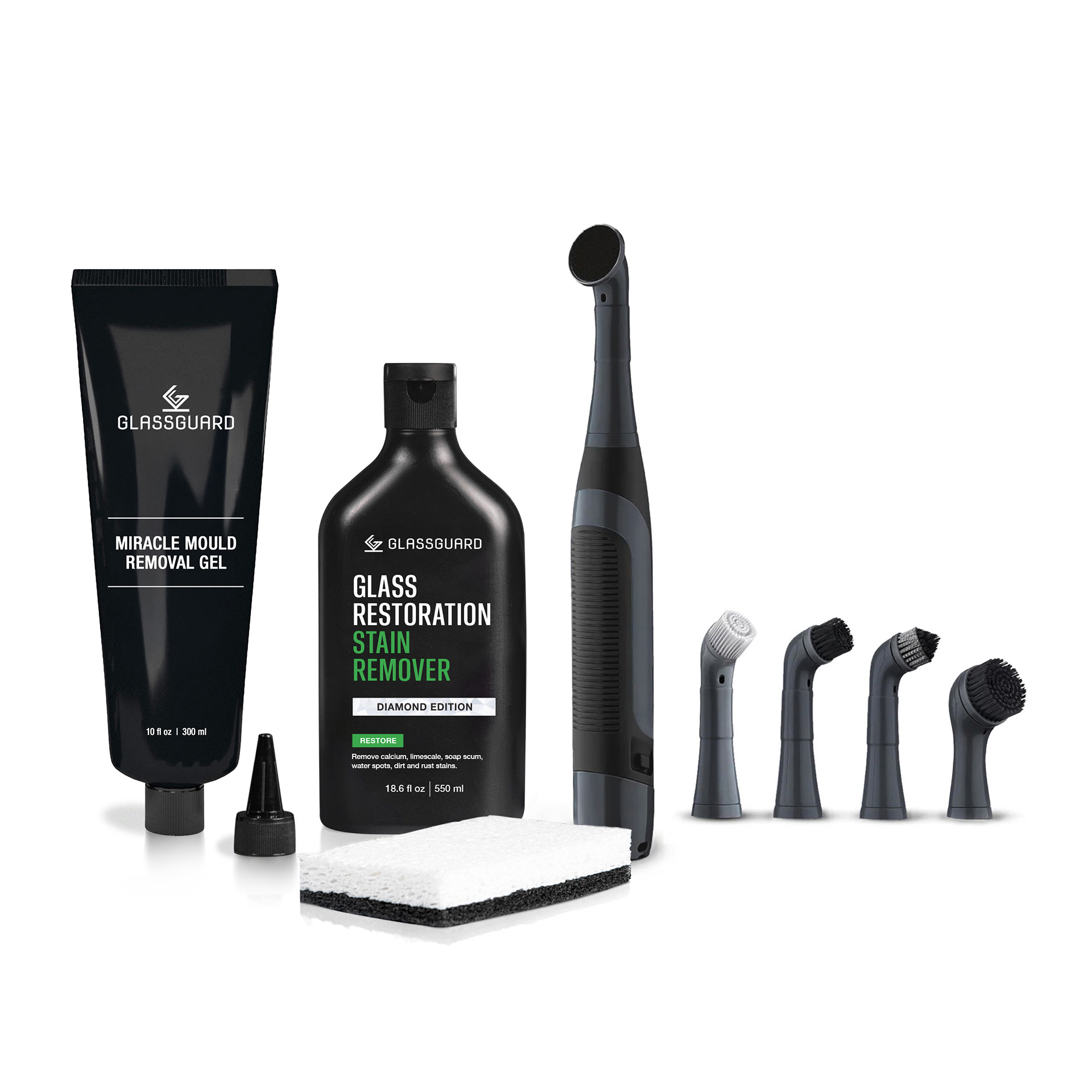 GLASSGUARD® Miracle Mould + Glass Restoration + Scrubber Bundle image