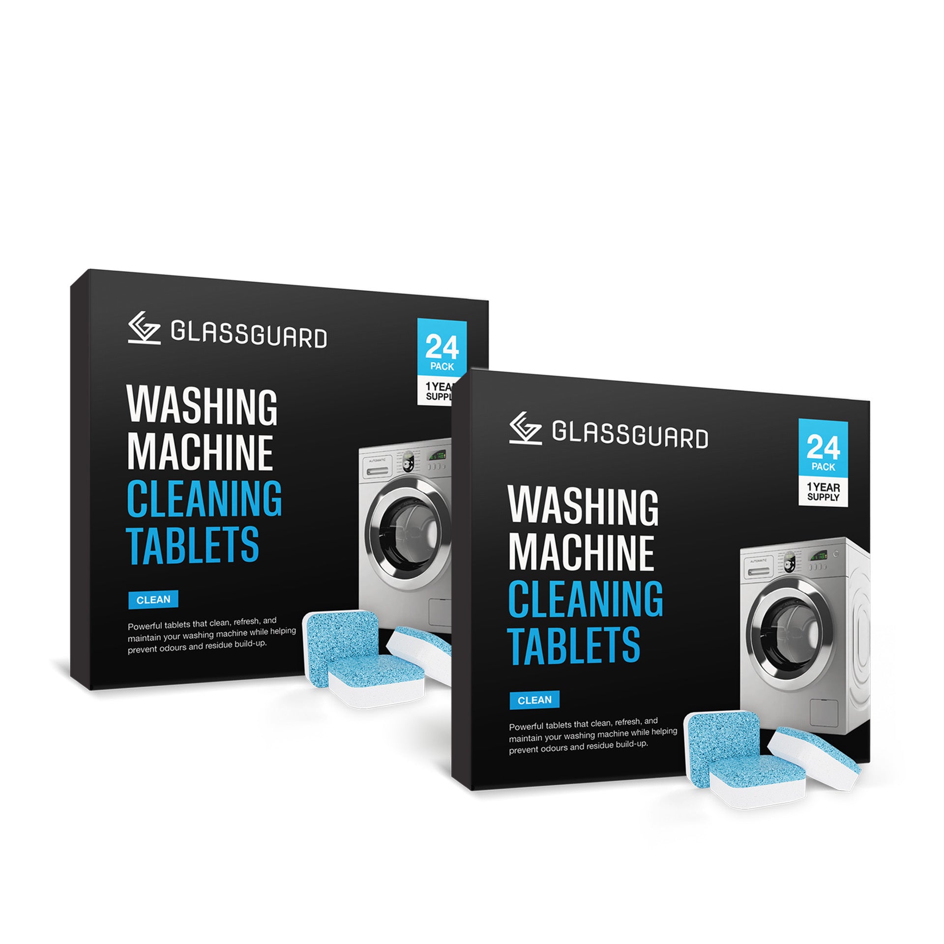 GLASSGUARD® Washing Machine Cleaning Tablets x2