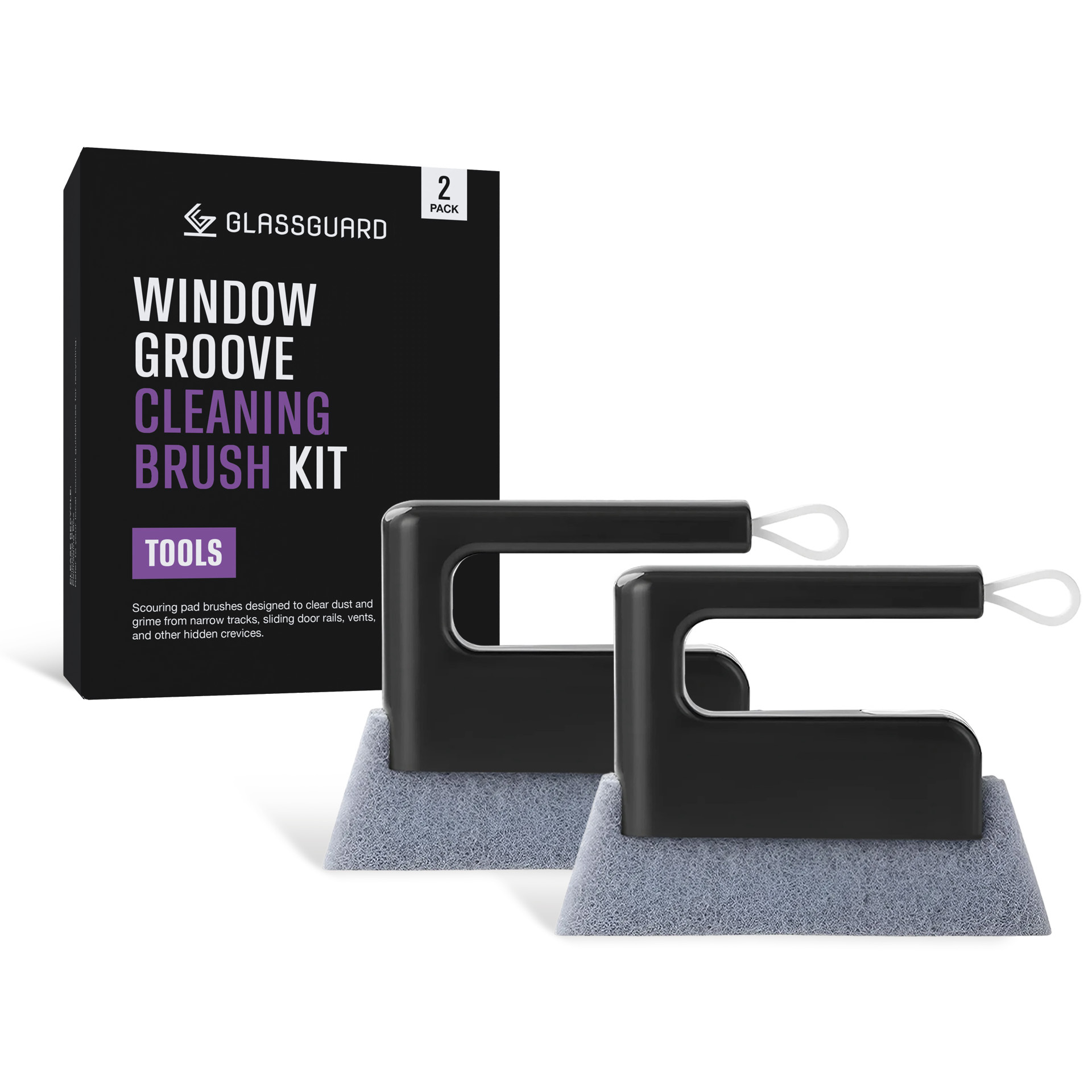 GLASSGUARD® Window Groove Cleaning Brush 2 Pack image