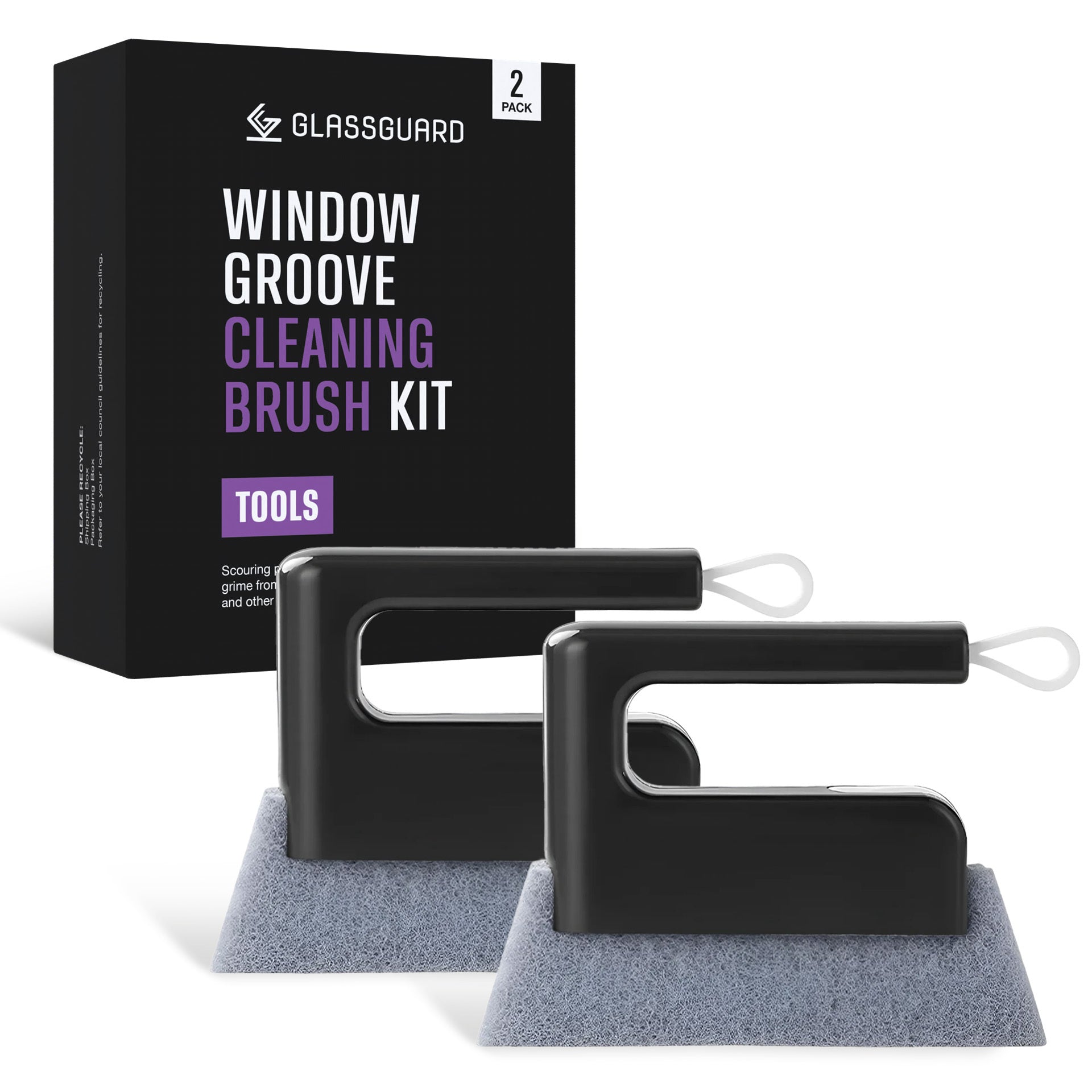 GLASSGUARD® Window Groove Cleaning Brush Kit
